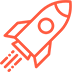 Rocket pictogram stands for accelerating