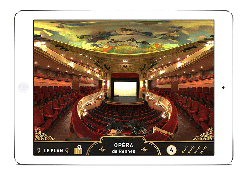 virtual visit application for the Rennes Opera House
