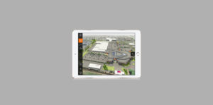 vue aérienne 3D du projet Grand Plaisir d'Immochan