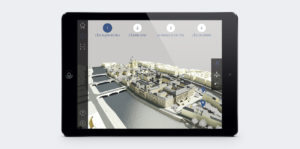 maqeuette 3D application île de la cité