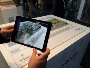Augmented reality on a map